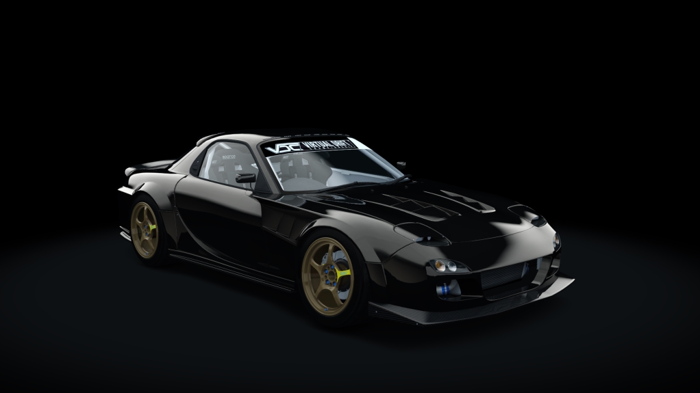 VDC Mazda RX-7 FD3S 20B Public 2.0, skin 05_brilliant_black