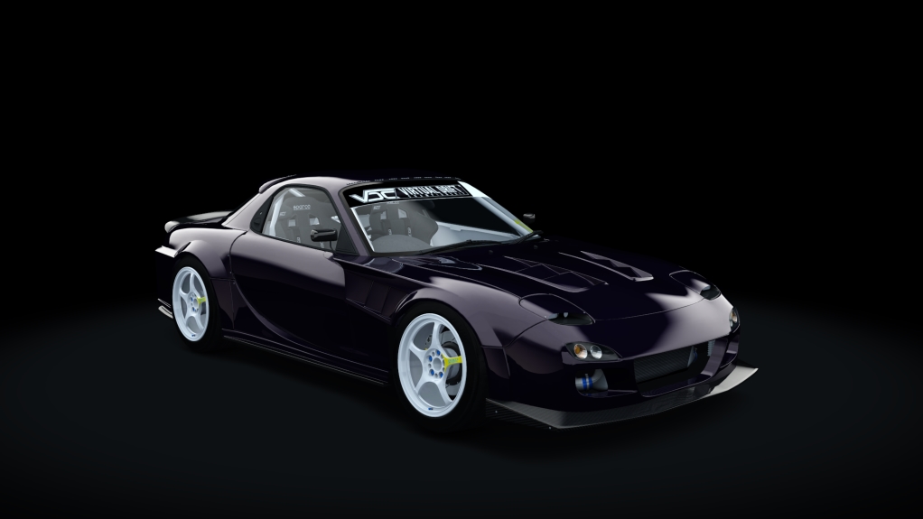 VDC Mazda RX-7 FD3S 20B Public 2.0, skin Outsiders Midnight Purple