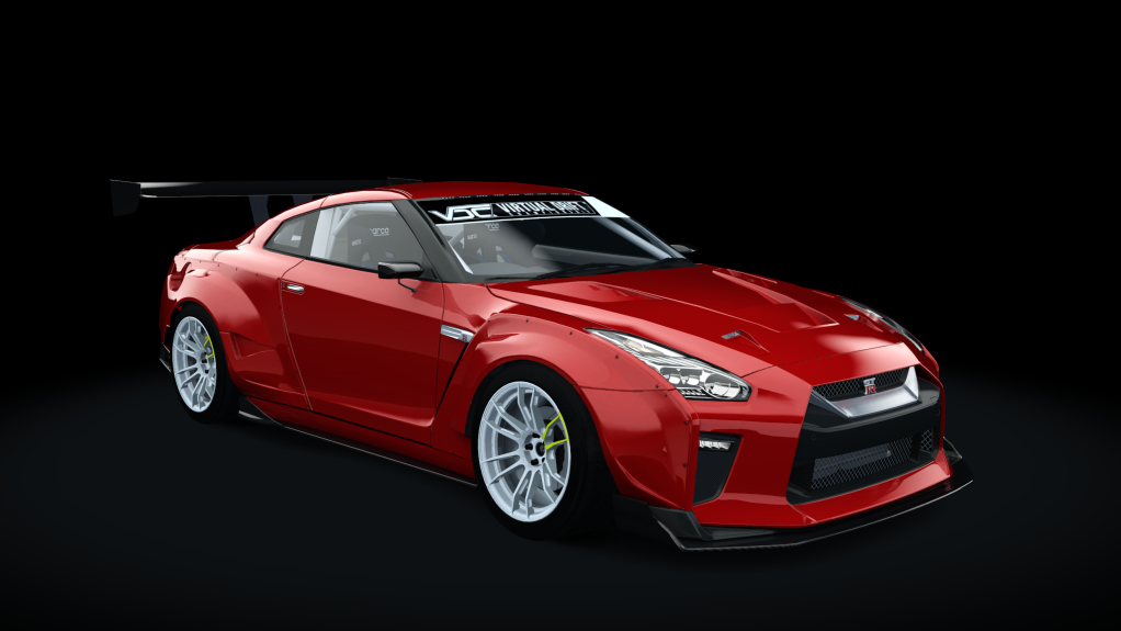 VDC Nissan GT-R DAMD Public 2.0, skin 01_active_red