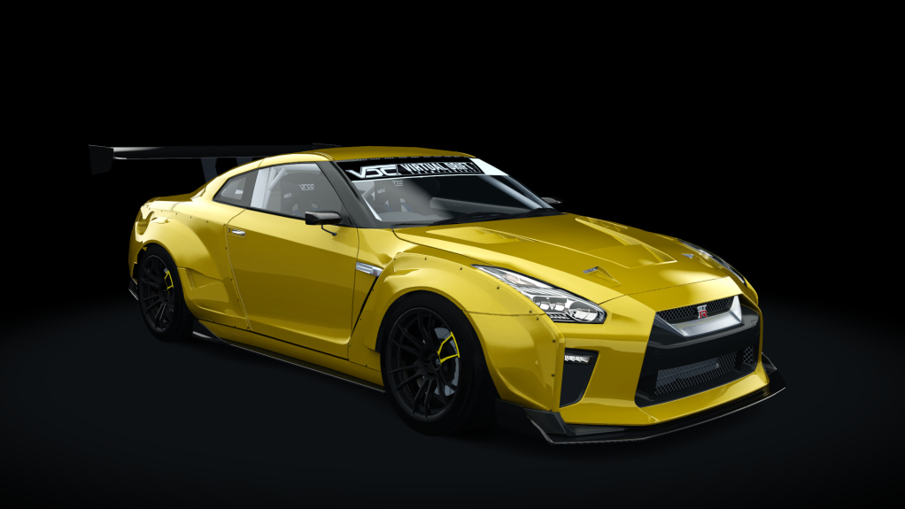 VDC Nissan GT-R DAMD Public 2.0, skin 04_lightning_yellow