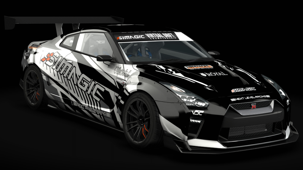 VDC Nissan GT-R DAMD Public 2.0, skin VDC Black