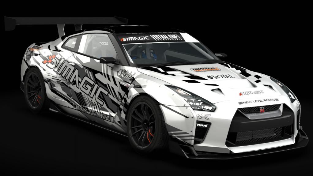 VDC Nissan GT-R DAMD Public 2.0, skin VDC White