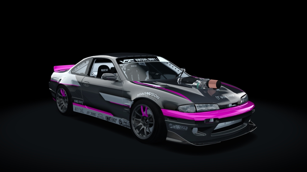 VDC Nissan Silvia S14 Zenki 2.0, skin VDC Andreas pink