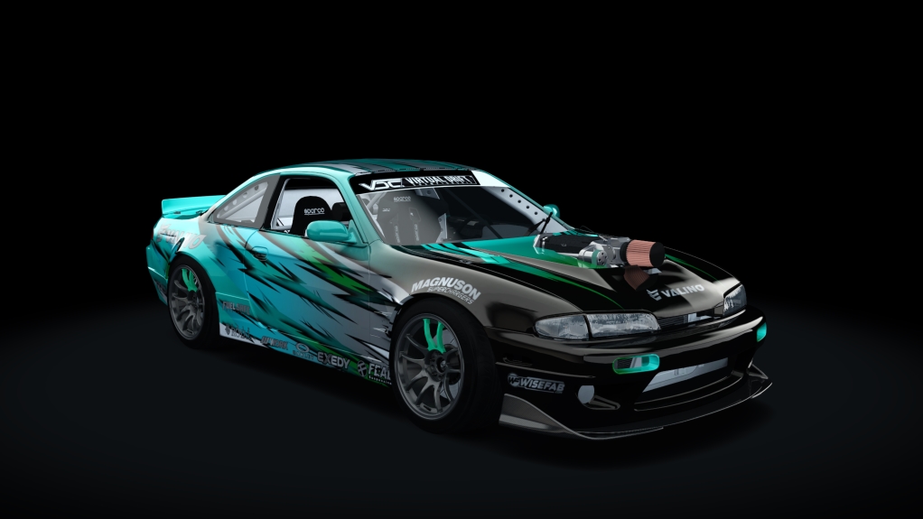 VDC Nissan Silvia S14 Zenki 2.0, skin VDC_Andreas_Turqouise