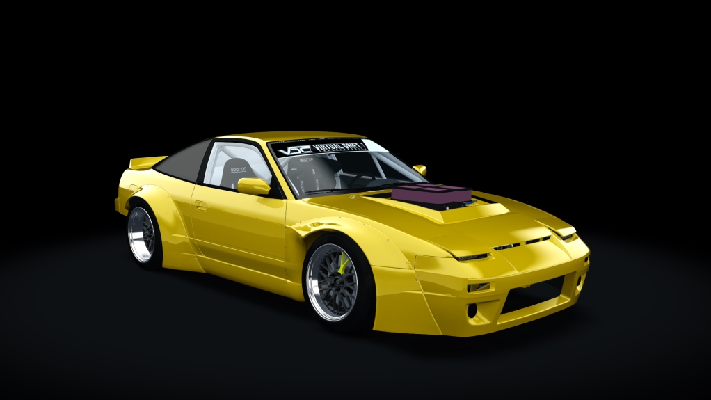 VDC Nissan Silvia RPS13 Public 2.0, skin 04_lightning_yellow