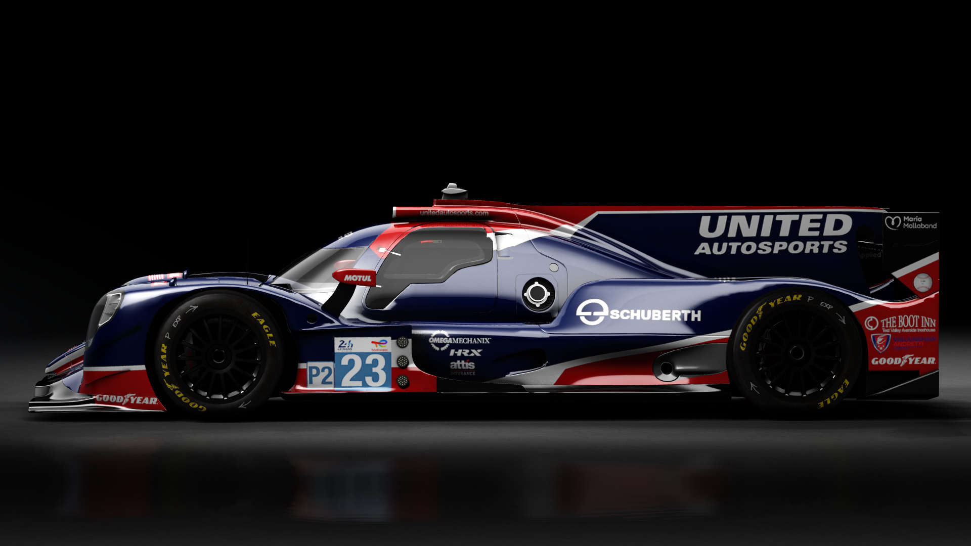 2022 Oreca 07 LMP2, skin 2022 #23 United Autosport LM24