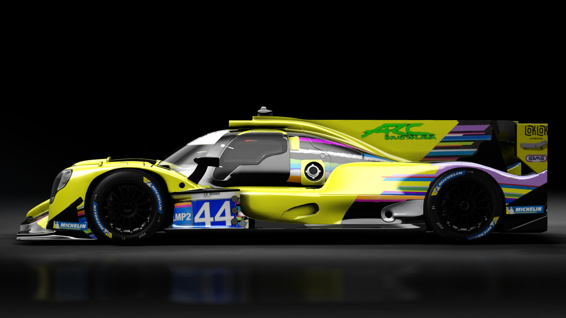 2022 Oreca 07 LMP2, skin 2023 #44 ARC Bratislava AsLMS